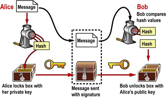 The digital signature process